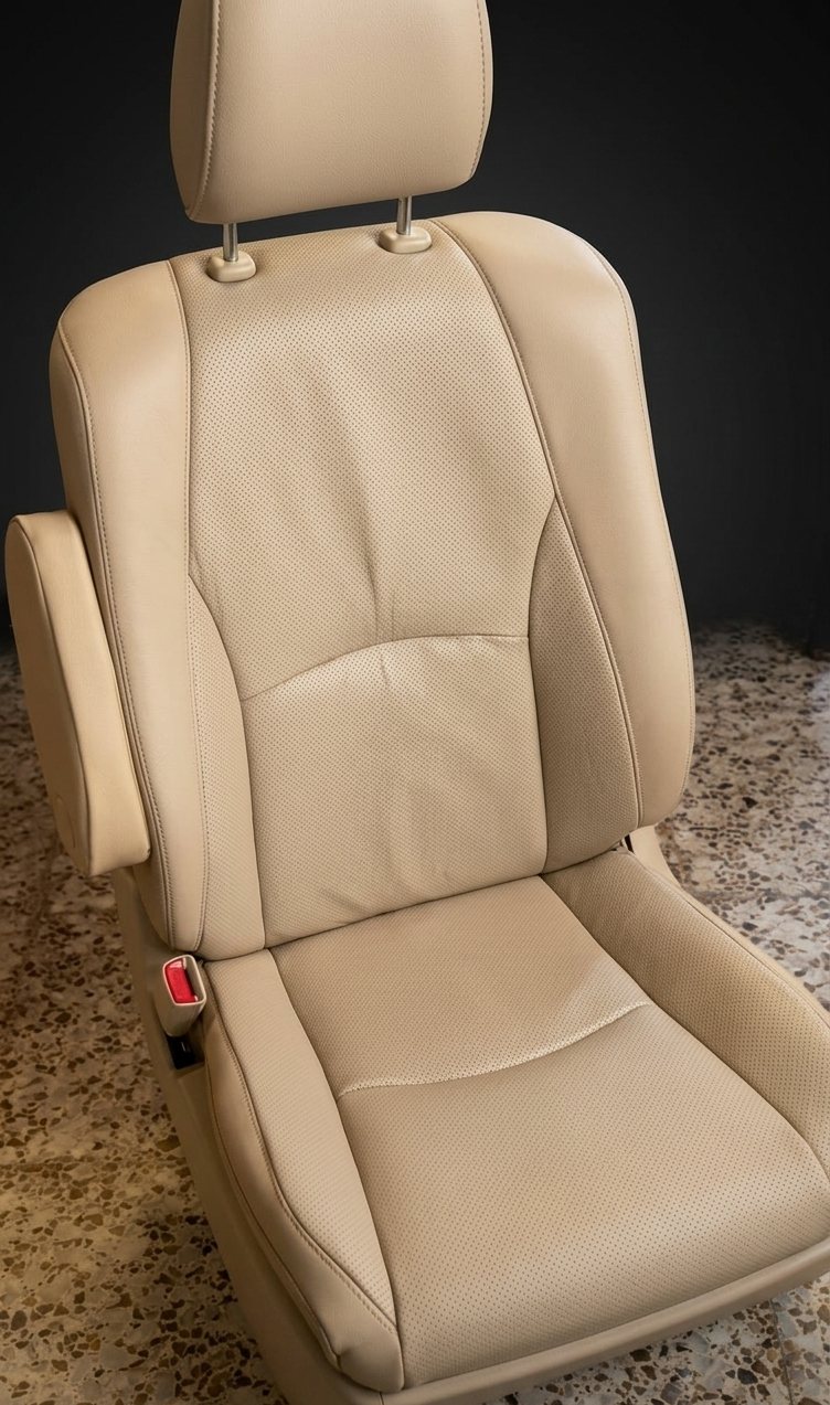 Asiento en piel crema